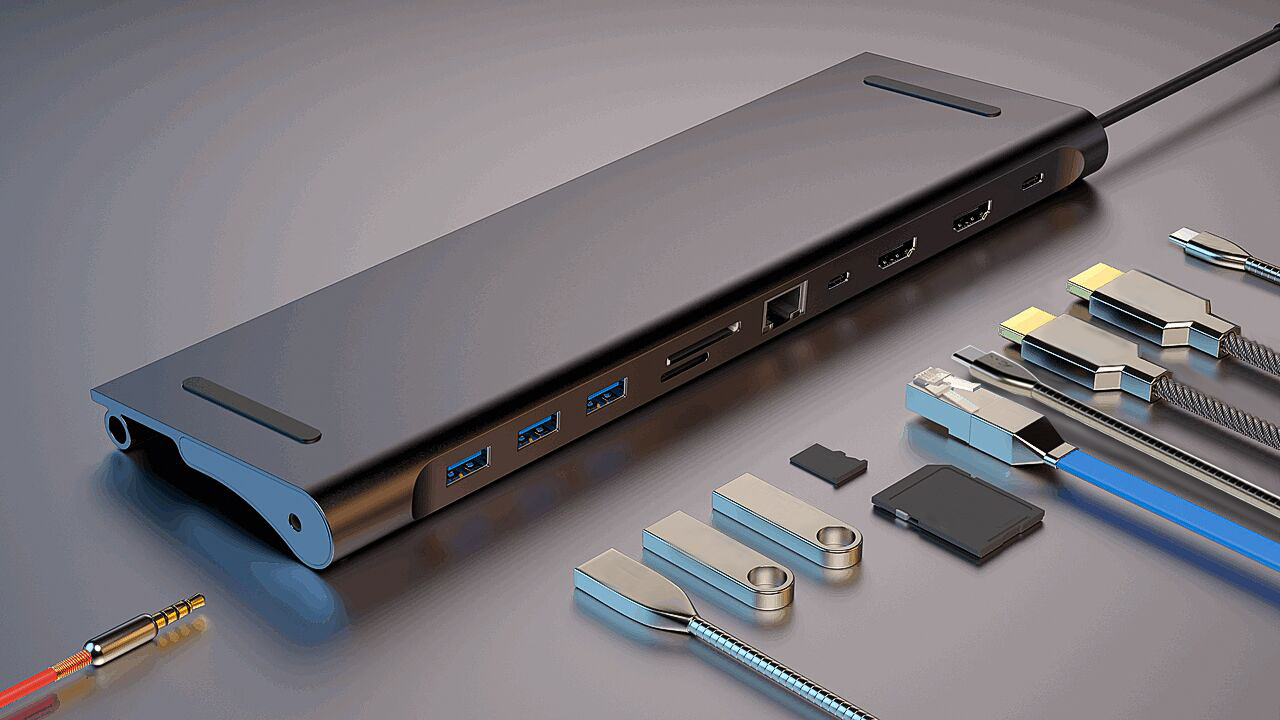 USB C HUB docking Solution Com